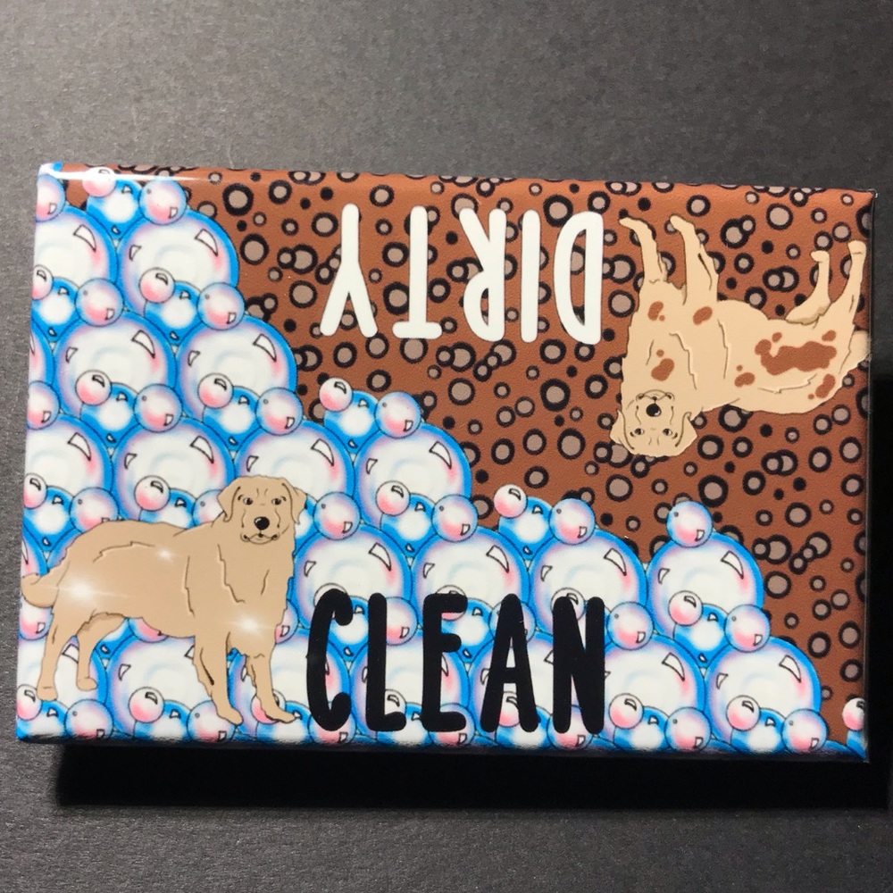 Golden Retriever Dog Dishwasher Magnet, Handmade